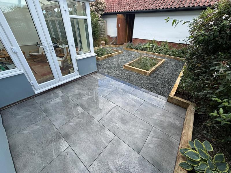 porcelain patio new gravel wickford 11